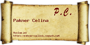 Pakner Celina névjegykártya